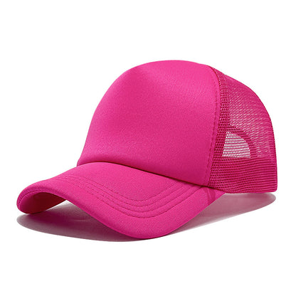 LOGO Casual Style Curved Brim Mesh Hat For Adults In Summer, Featuring Polyester Material With Embroidery Craft