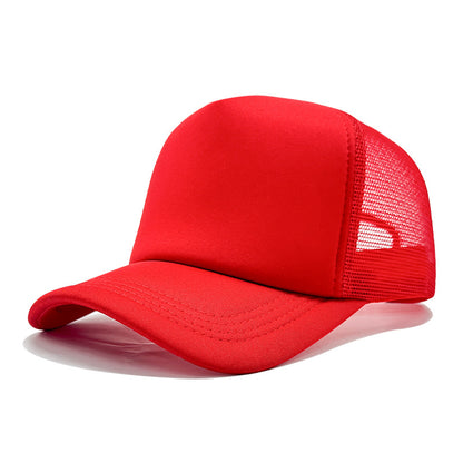 LOGO Casual Style Curved Brim Mesh Hat For Adults In Summer, Featuring Polyester Material With Embroidery Craft