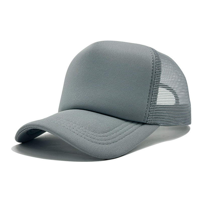 LOGO Casual Style Curved Brim Mesh Hat For Adults In Summer, Featuring Polyester Material With Embroidery Craft