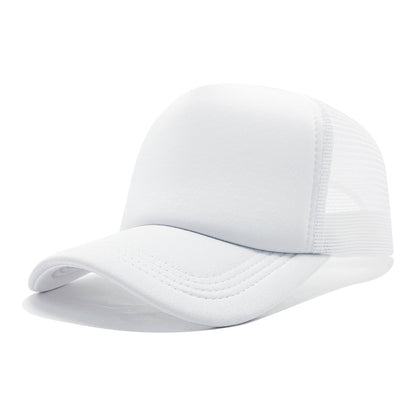 LOGO Casual Style Curved Brim Mesh Hat For Adults In Summer, Featuring Polyester Material With Embroidery Craft
