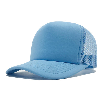 LOGO Casual Style Curved Brim Mesh Hat For Adults In Summer, Featuring Polyester Material With Embroidery Craft