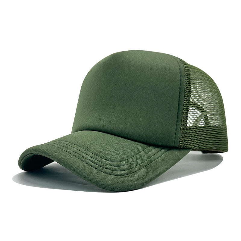 LOGO Casual Style Curved Brim Mesh Hat For Adults In Summer, Featuring Polyester Material With Embroidery Craft