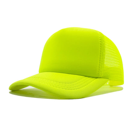 LOGO Casual Style Curved Brim Mesh Hat For Adults In Summer, Featuring Polyester Material With Embroidery Craft