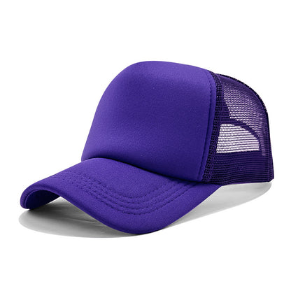 LOGO Casual Style Curved Brim Mesh Hat For Adults In Summer, Featuring Polyester Material With Embroidery Craft