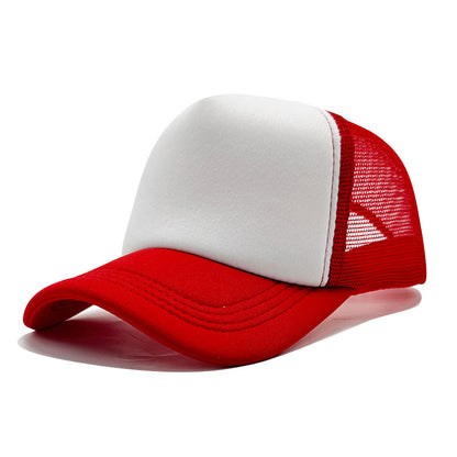 LOGO Casual Style Curved Brim Mesh Hat For Adults In Summer, Featuring Polyester Material With Embroidery Craft