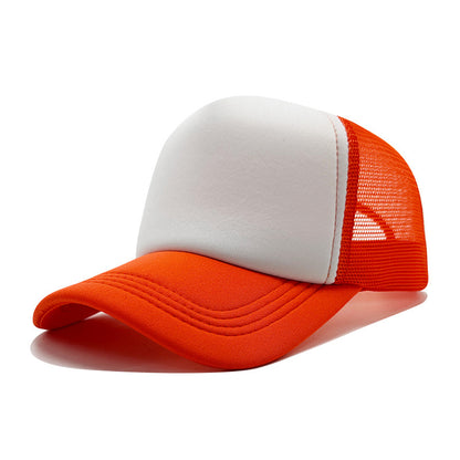 LOGO Casual Style Curved Brim Mesh Hat For Adults In Summer, Featuring Polyester Material With Embroidery Craft