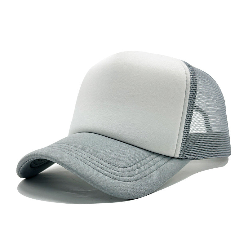 LOGO Casual Style Curved Brim Mesh Hat For Adults In Summer, Featuring Polyester Material With Embroidery Craft