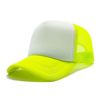 LOGO Casual Style Curved Brim Mesh Hat For Adults In Summer, Featuring Polyester Material With Embroidery Craft