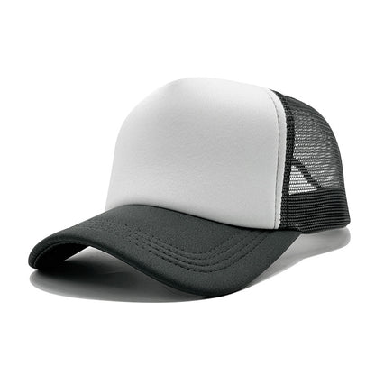 LOGO Casual Style Curved Brim Mesh Hat For Adults In Summer, Featuring Polyester Material With Embroidery Craft
