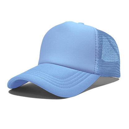 LOGO Casual Style Curved Brim Mesh Hat For Adults In Summer, Featuring Polyester Material With Embroidery Craft