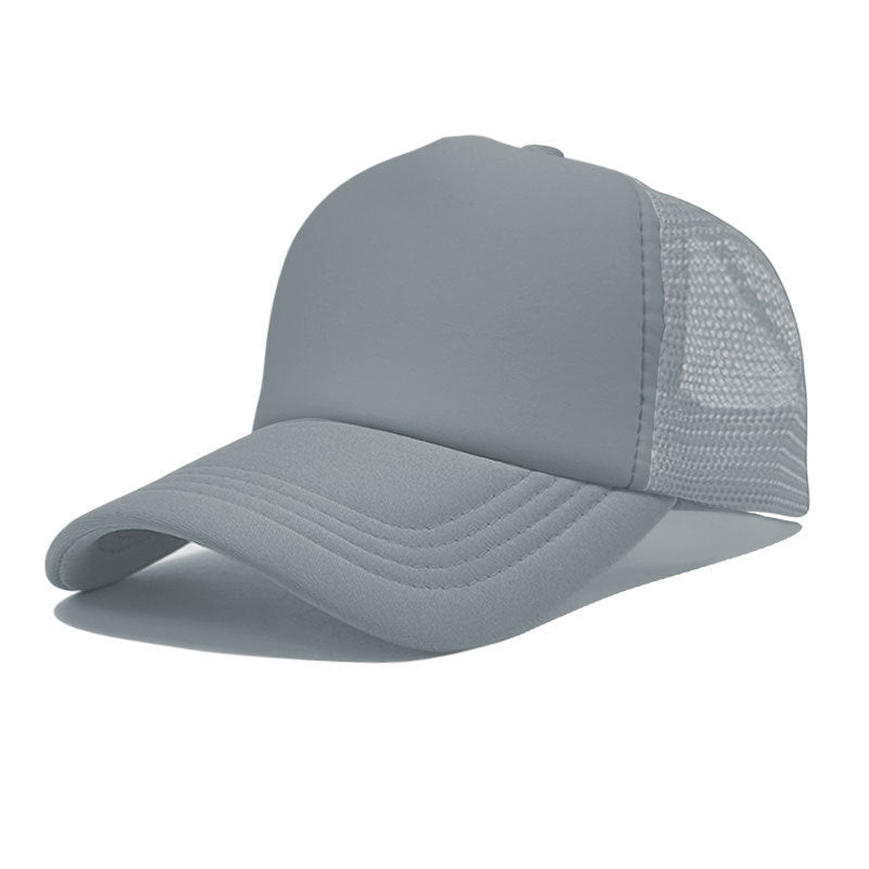 LOGO Casual Style Curved Brim Mesh Hat For Adults In Summer, Featuring Polyester Material With Embroidery Craft