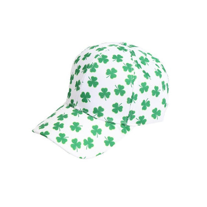 Green Baseball Cap With Curved Brim For Adults, Made Of Polyester, Perfect For St. Patrick's Day In Spring & Summer