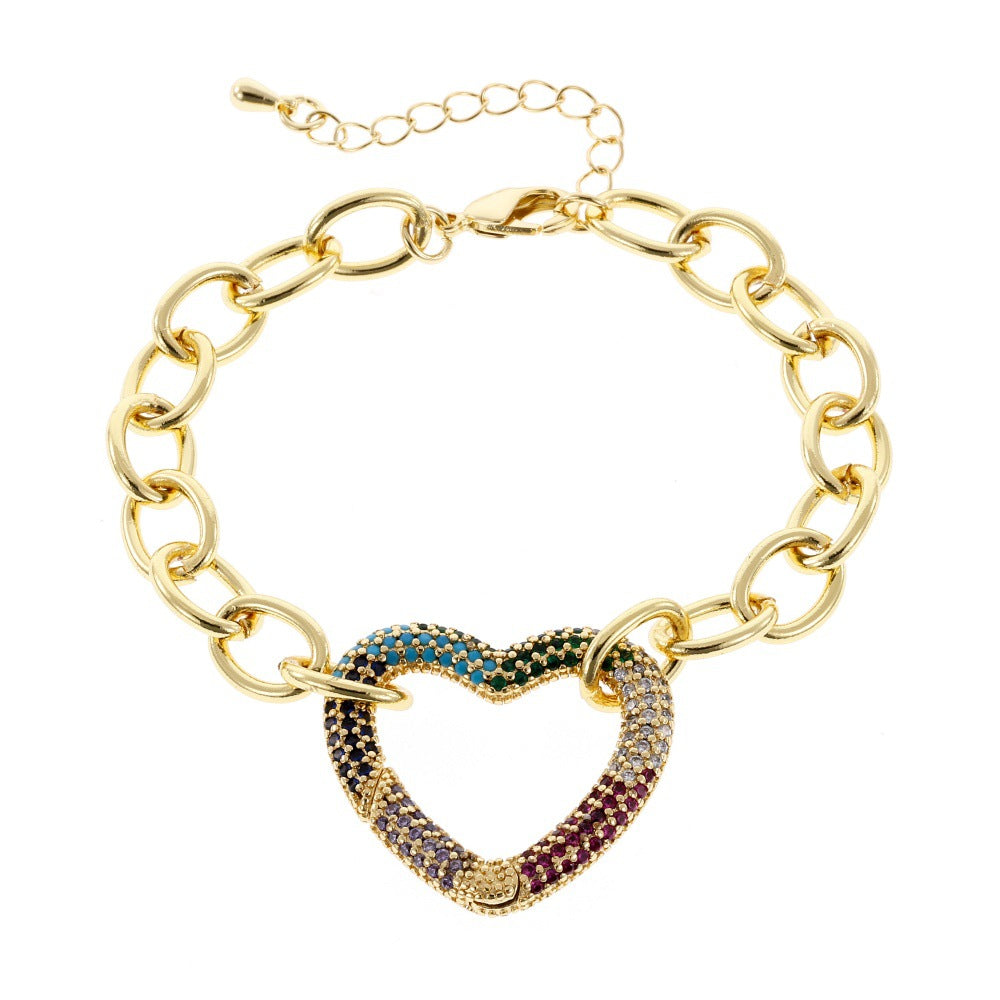 Heart Shape Necklace For Women Featuring Elegant Copper Material