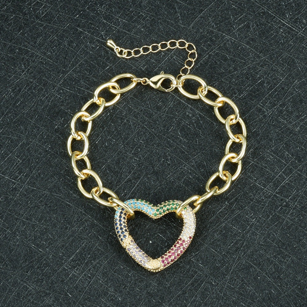 Heart Shape Necklace For Women Featuring Elegant Copper Material