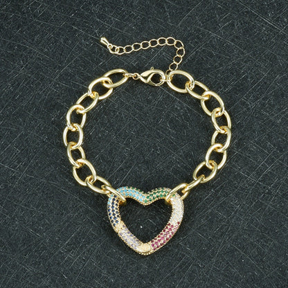Heart Shape Necklace For Women Featuring Elegant Copper Material