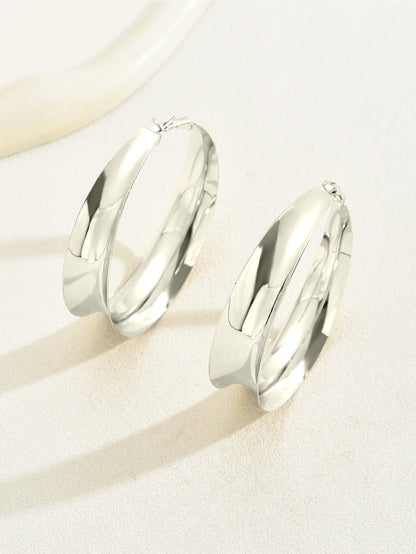 For Golden Retro Metal Hoop Earrings Featuring Classic Design And Durable Construction