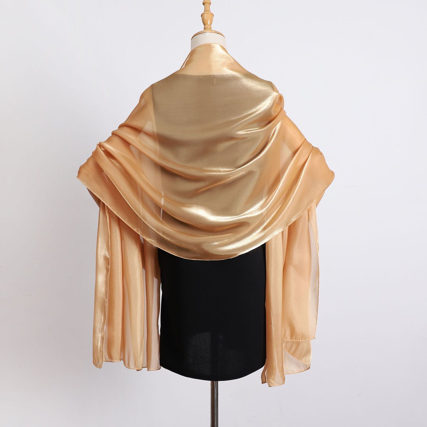 Elegant Organza Kerchief Silk Scarf Featuring Lightweight And Sheer Fabric For Stylish Accessories