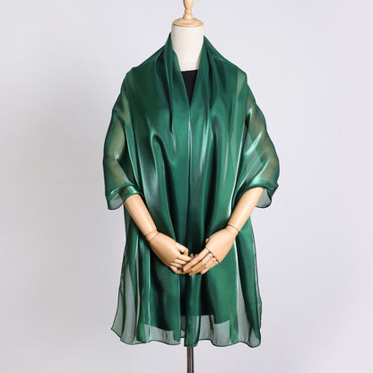 Elegant Organza Kerchief Silk Scarf Featuring Lightweight And Sheer Fabric For Stylish Accessories