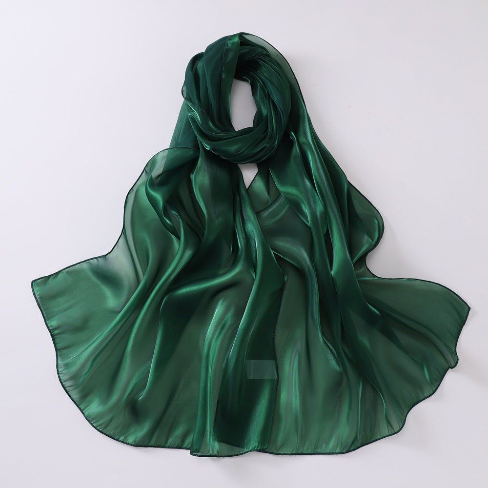 Elegant Organza Kerchief Silk Scarf Featuring Lightweight And Sheer Fabric For Stylish Accessories