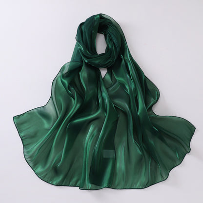 Elegant Organza Kerchief Silk Scarf Featuring Lightweight And Sheer Fabric For Stylish Accessories