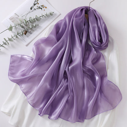 Elegant Organza Kerchief Silk Scarf Featuring Lightweight And Sheer Fabric For Stylish Accessories