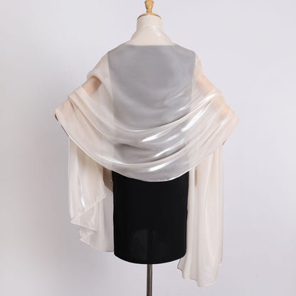 Elegant Organza Kerchief Silk Scarf Featuring Lightweight And Sheer Fabric For Stylish Accessories