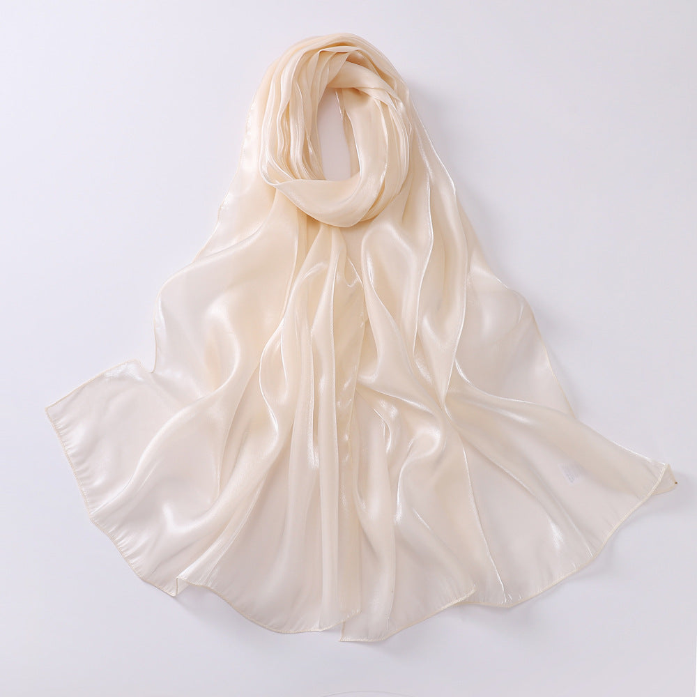 Elegant Organza Kerchief Silk Scarf Featuring Lightweight And Sheer Fabric For Stylish Accessories
