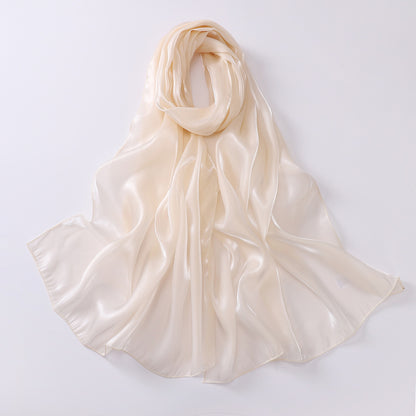 Elegant Organza Kerchief Silk Scarf Featuring Lightweight And Sheer Fabric For Stylish Accessories