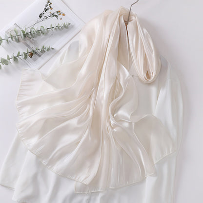 Elegant Organza Kerchief Silk Scarf Featuring Lightweight And Sheer Fabric For Stylish Accessories
