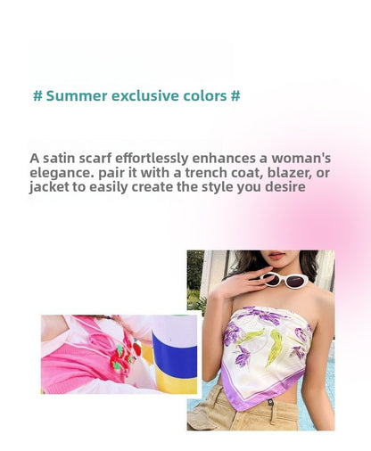 Lilac Silk Scarf For Summer, Elegant And Lightweight Accessory