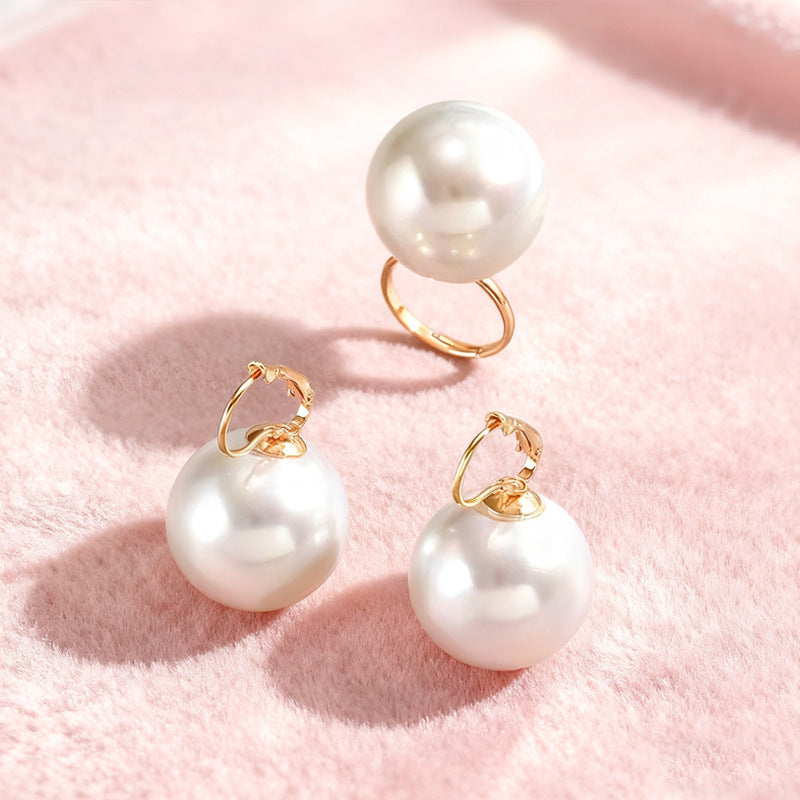 Women’s Jewelry Set Featuring Imitation Pearl In Elegant White