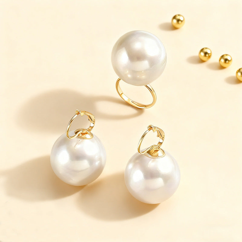 Women’s Jewelry Set Featuring Imitation Pearl In Elegant White