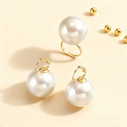 Women’s Jewelry Set Featuring Imitation Pearl In Elegant White