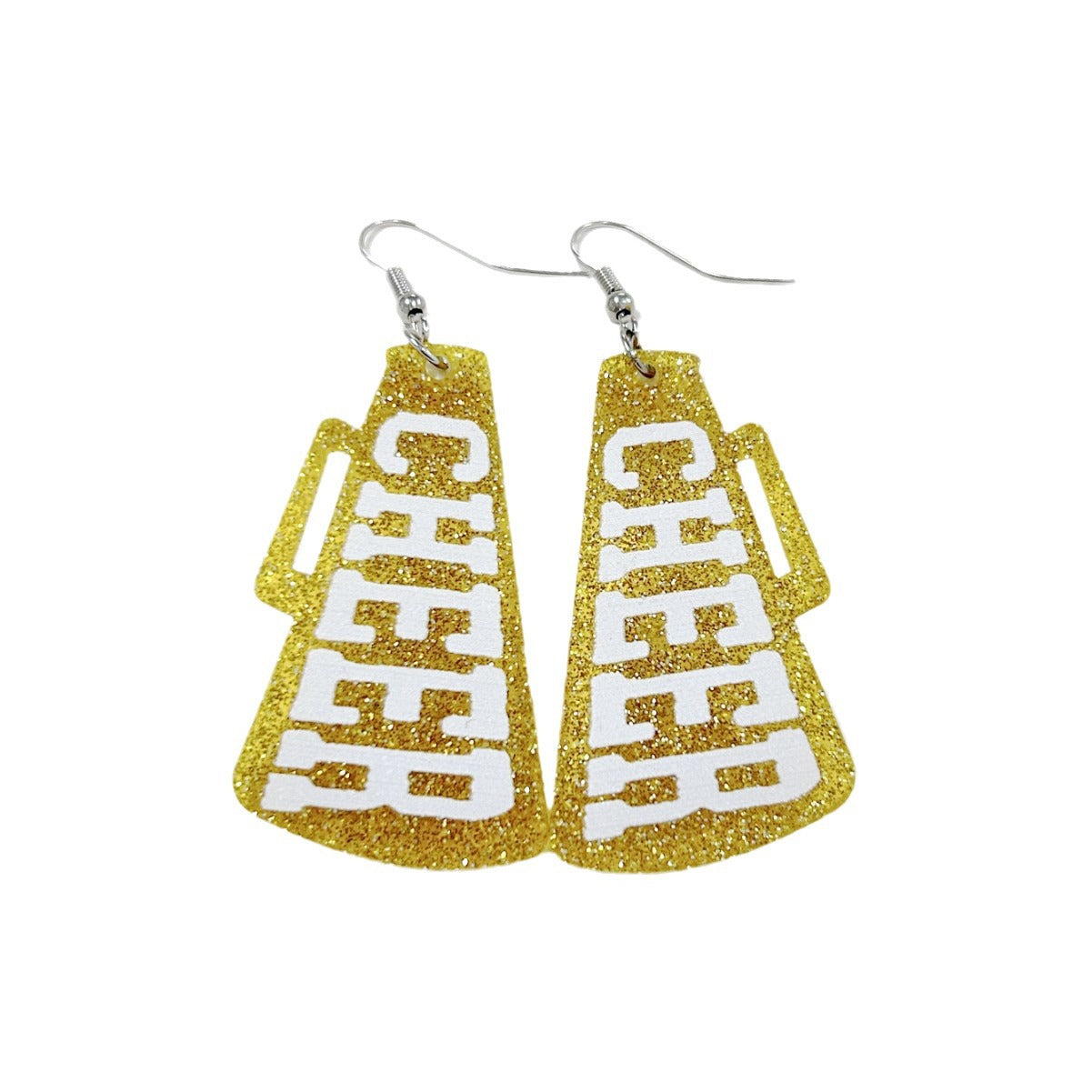 For Red Acrylic Earrings Featuring A Stylish Letter Pattern