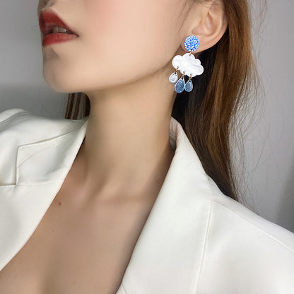 Clouds For Stud Earrings Made Of Durable Plastic, Lightweight And Comfortable For Everyday Wear