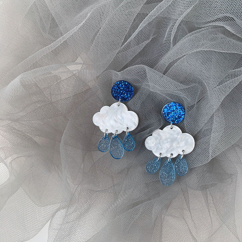 Clouds For Stud Earrings Made Of Durable Plastic, Lightweight And Comfortable For Everyday Wear