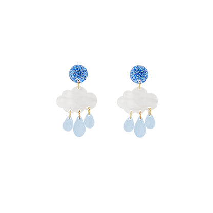 Clouds For Stud Earrings Made Of Durable Plastic, Lightweight And Comfortable For Everyday Wear