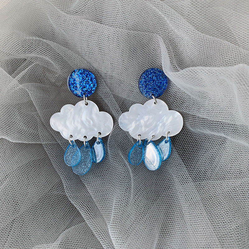 Clouds For Stud Earrings Made Of Durable Plastic, Lightweight And Comfortable For Everyday Wear
