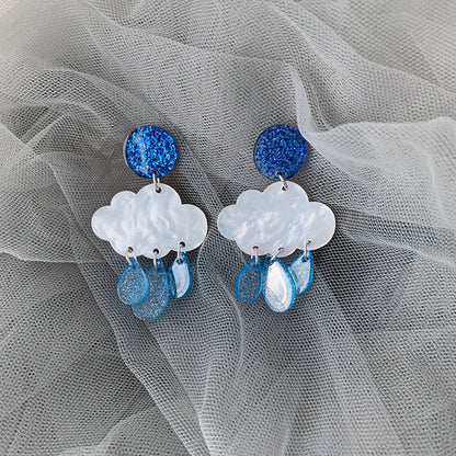 Clouds For Stud Earrings Made Of Durable Plastic, Lightweight And Comfortable For Everyday Wear