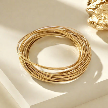 Golden Punk Alloy Wristband Bangle For Stylish Accessories