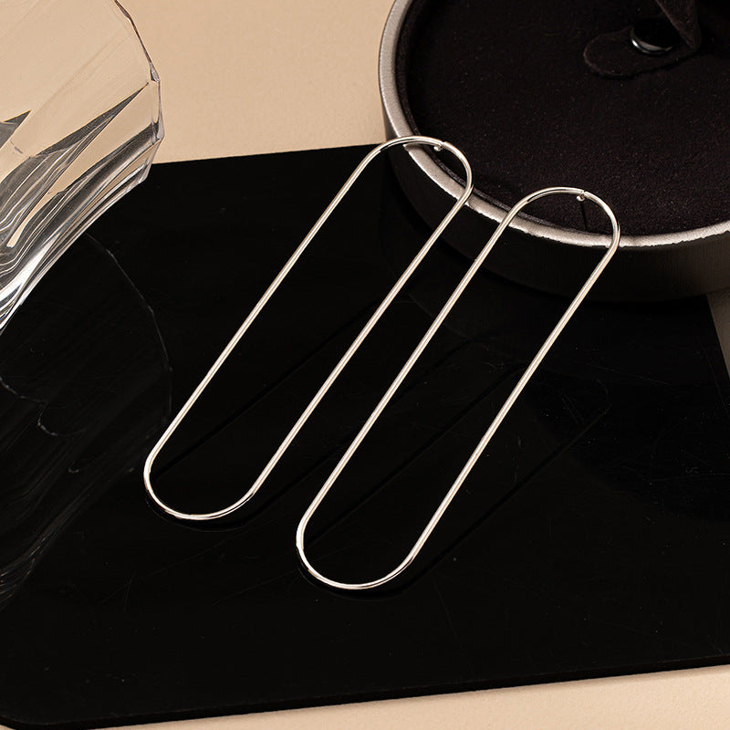 Lines For Earrings In Golden Alloy Drop Earrings