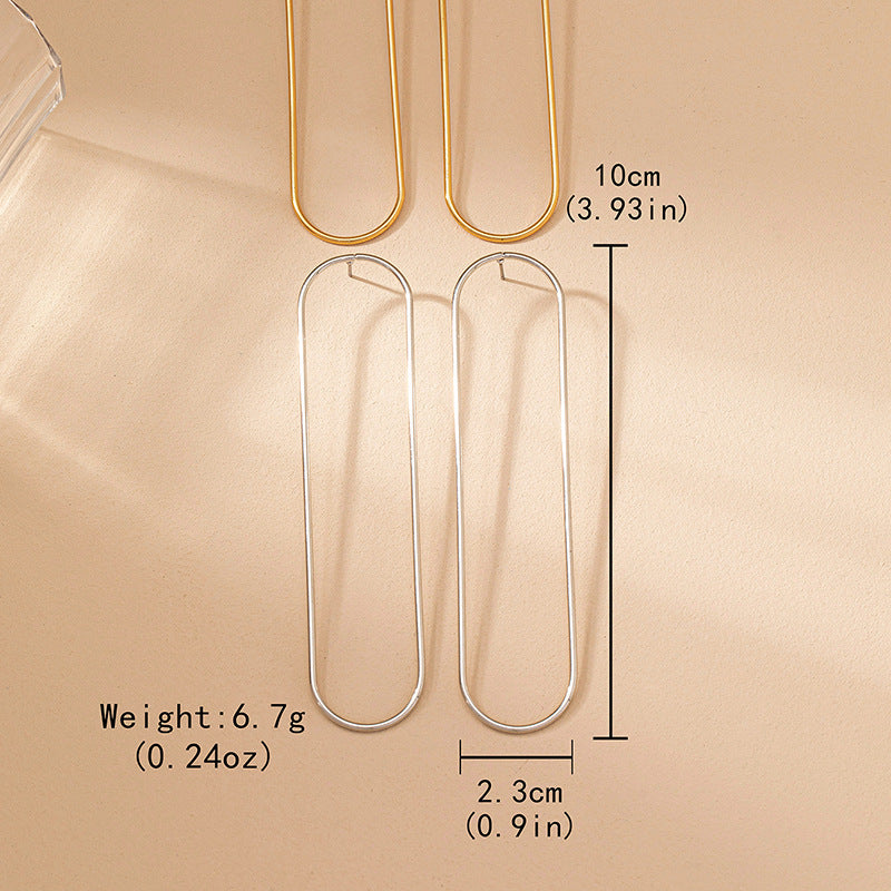 Lines For Earrings In Golden Alloy Drop Earrings