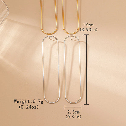 Lines For Earrings In Golden Alloy Drop Earrings