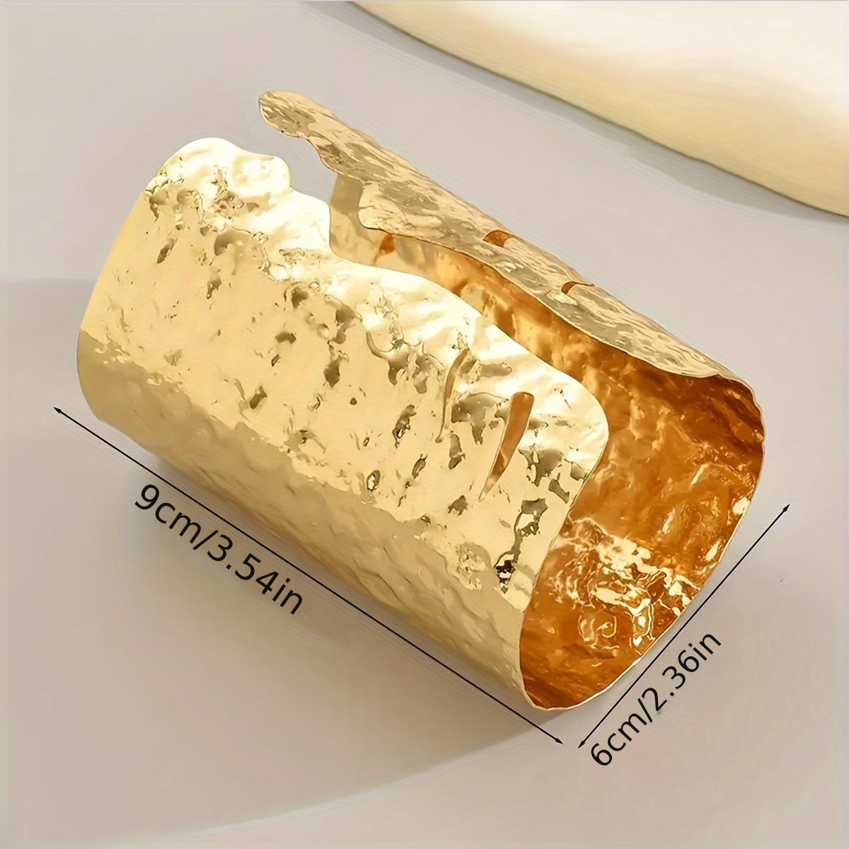 Simple Style Alloy Arm Cuff For Women Featuring A Human Face Design In Golden Color Wristband