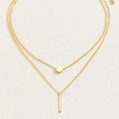 Heart Shape Metal Necklace For Women In Elegant Golden Finish