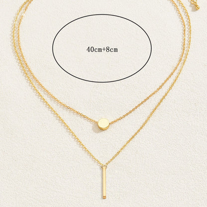 Heart Shape Metal Necklace For Women In Elegant Golden Finish