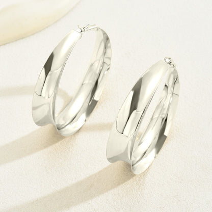 For Golden Retro Metal Hoop Earrings Featuring Classic Design And Durable Construction
