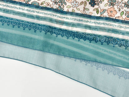 Ethnic Organza Kerchief Scarf Suitable For All Seasons Featuring Lightweight And Stylish Design