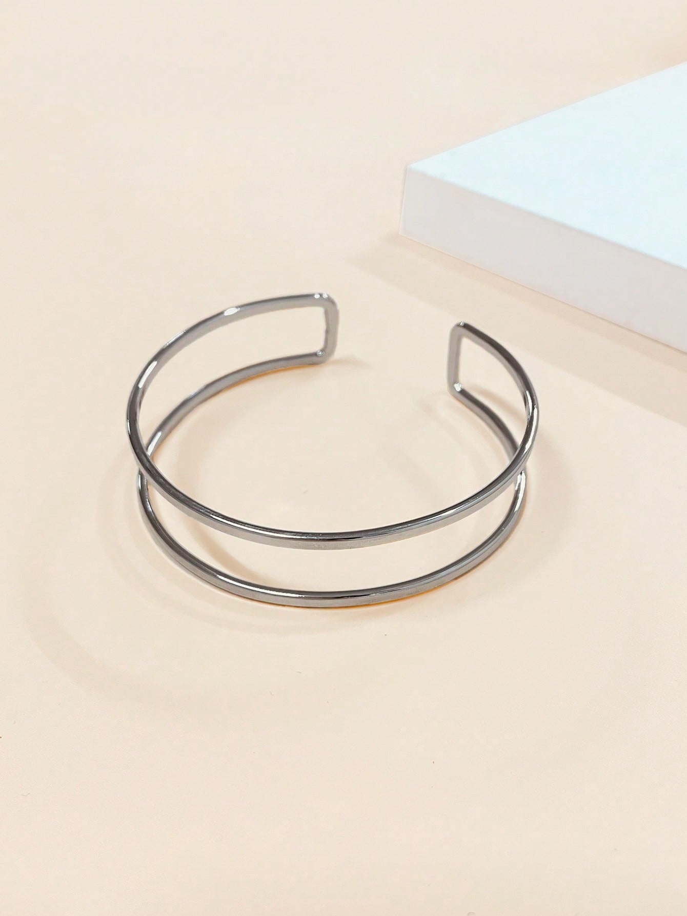 Geometric Golden Alloy Arm Cuff Bangle For Stylish Jewelry Accessories