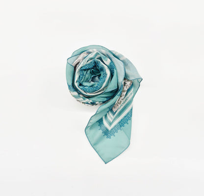 Ethnic Organza Kerchief Scarf Suitable For All Seasons Featuring Lightweight And Stylish Design